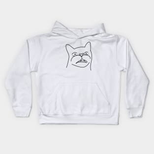 Shocked Funny Cat Kids Hoodie